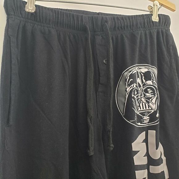 Star Wars Lounge Pants Black 'Star Wars' Spell-out w/Pockets - Picture 3 of 6